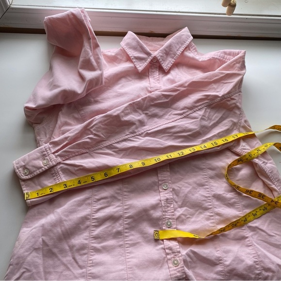 Eddie Bauer Shirt Woman XL Pink Corduroy Long Sleeve Coquette Gorpcore Dainty - Picture 12 of 15